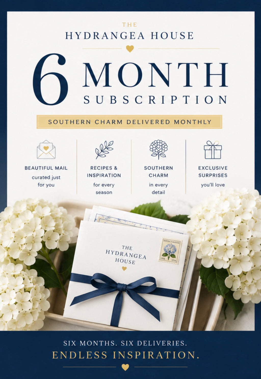 The Hydrangea House Mail Club | 6 Month Subscription