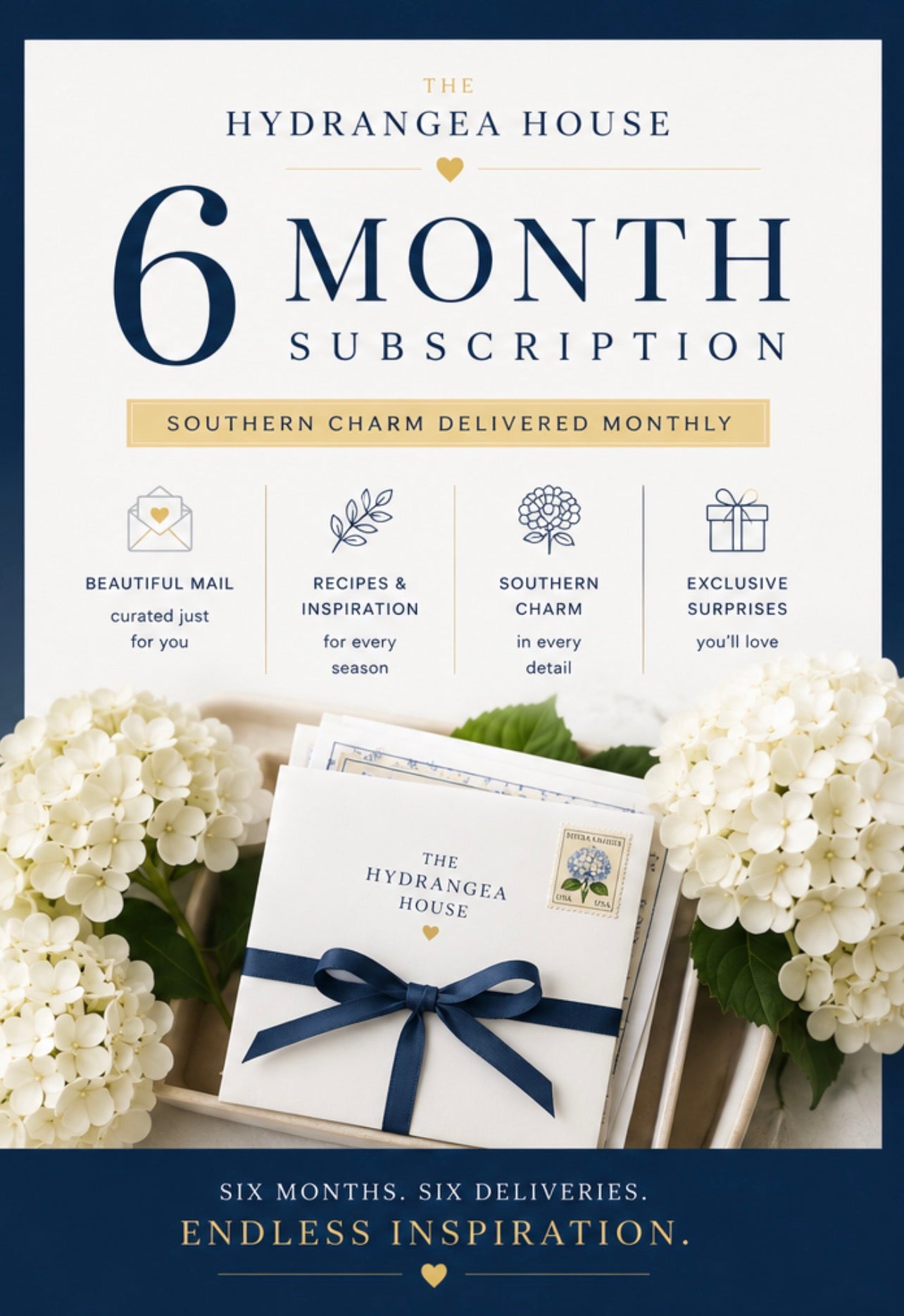 The Hydrangea House Mail Club | 6 Month Subscription